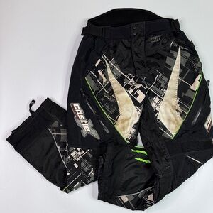 Vintage Castle N Racewear Monster Energy Black Snowmobile Pants Size XXL